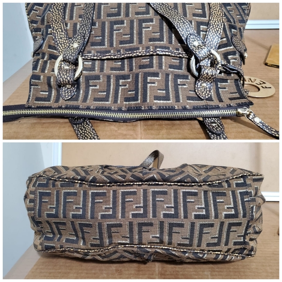 Fendi Metallic Zucca Chef Tote - Picture 7 of 9